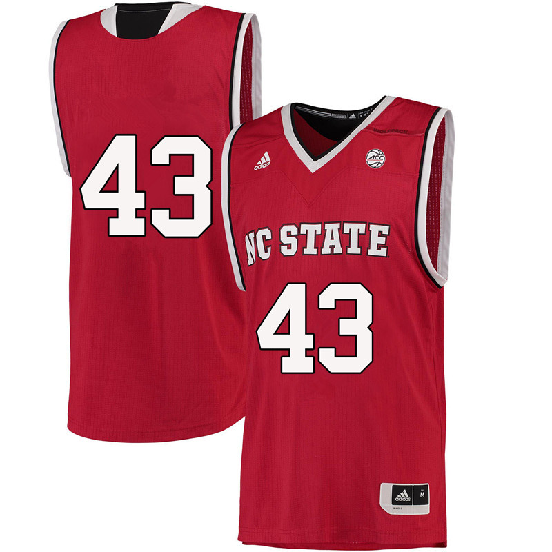 Men #43 Lorenzo Charles NC State Wolfpack College Basketball Jerseys-Red